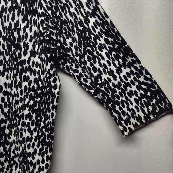 Roz & Ali Knit Cardigan Sweater Women Plus Size 2X White Black Winter Casual - Picture 3 of 8